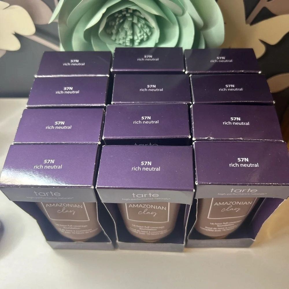 💎 Tarte Amazonian Clay Foundation Lot Of 12• Rich Neutral•57N